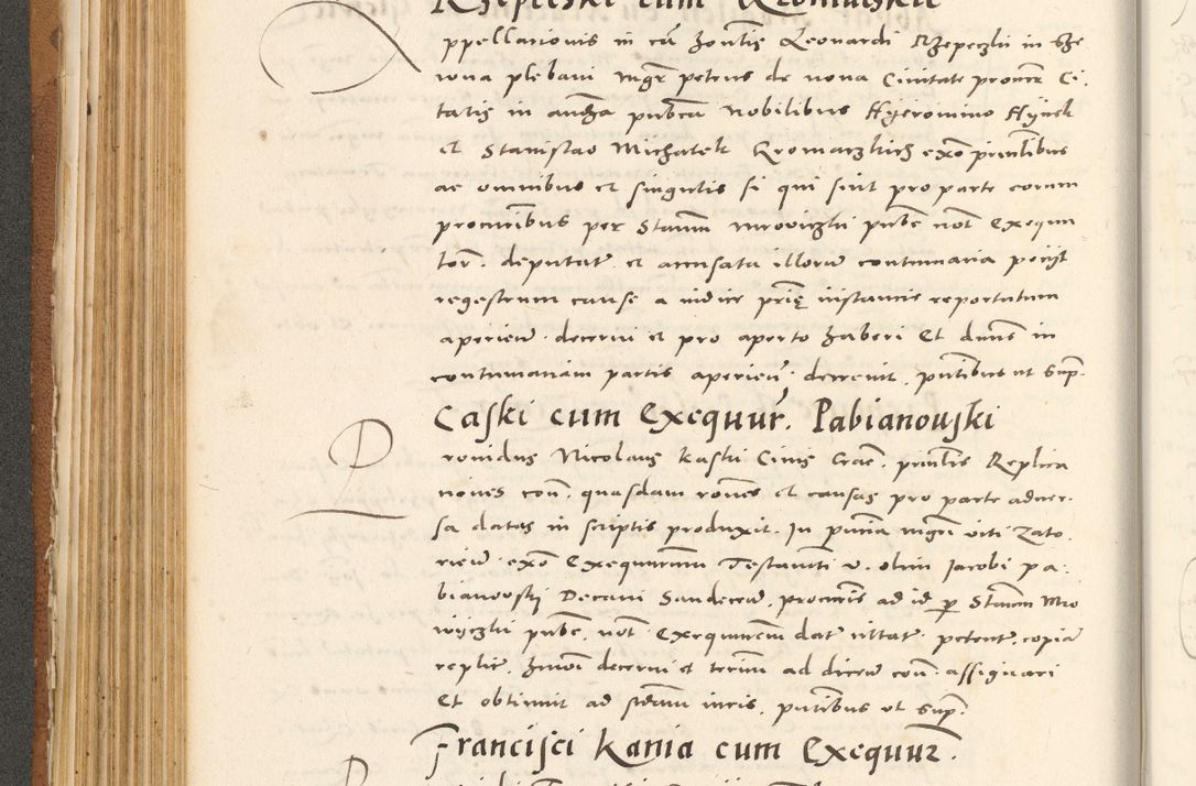 Zdjęcie nr 249 dla obiektu archiwalnego: Acta actorum, sententiarum tam diffinitivarum quam interloquutoriarum, decretorum, obligationum, quietationum et constitutionum procuratorum coram reverendo domino Andrea Przeczlauski scholastico vicarioque in spiritualibus generali Cracoviensi, ad annum Domini millesimum quingentesimum sexagesimum primum, cuius inditio quarta, pontidicatus Pii quarti, annus secundus, poeliciter sequuntur