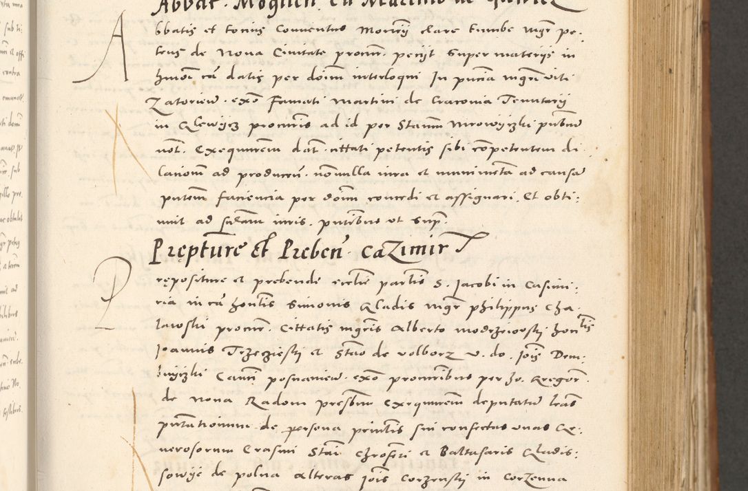 Zdjęcie nr 248 dla obiektu archiwalnego: Acta actorum, sententiarum tam diffinitivarum quam interloquutoriarum, decretorum, obligationum, quietationum et constitutionum procuratorum coram reverendo domino Andrea Przeczlauski scholastico vicarioque in spiritualibus generali Cracoviensi, ad annum Domini millesimum quingentesimum sexagesimum primum, cuius inditio quarta, pontidicatus Pii quarti, annus secundus, poeliciter sequuntur