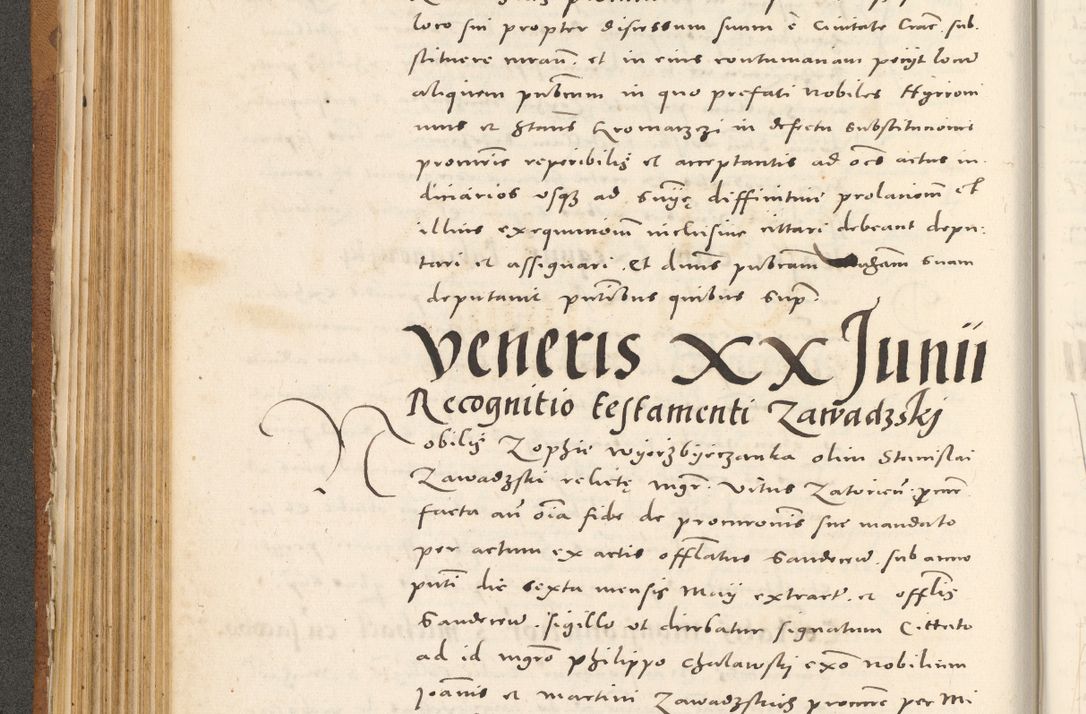Zdjęcie nr 241 dla obiektu archiwalnego: Acta actorum, sententiarum tam diffinitivarum quam interloquutoriarum, decretorum, obligationum, quietationum et constitutionum procuratorum coram reverendo domino Andrea Przeczlauski scholastico vicarioque in spiritualibus generali Cracoviensi, ad annum Domini millesimum quingentesimum sexagesimum primum, cuius inditio quarta, pontidicatus Pii quarti, annus secundus, poeliciter sequuntur