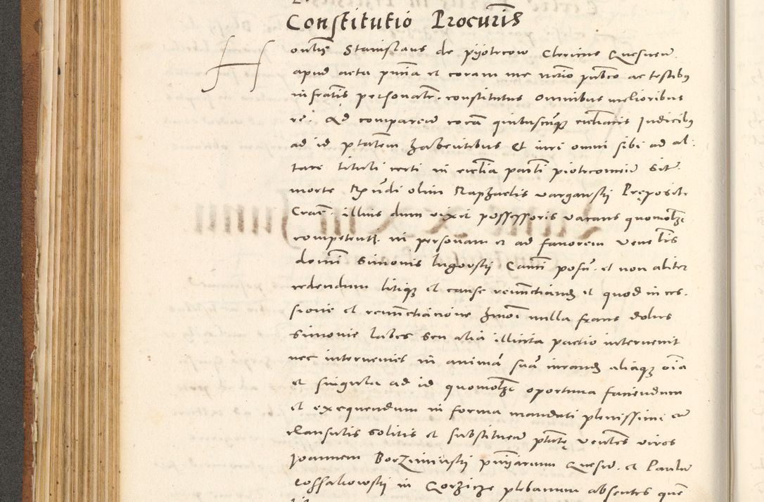 Zdjęcie nr 245 dla obiektu archiwalnego: Acta actorum, sententiarum tam diffinitivarum quam interloquutoriarum, decretorum, obligationum, quietationum et constitutionum procuratorum coram reverendo domino Andrea Przeczlauski scholastico vicarioque in spiritualibus generali Cracoviensi, ad annum Domini millesimum quingentesimum sexagesimum primum, cuius inditio quarta, pontidicatus Pii quarti, annus secundus, poeliciter sequuntur
