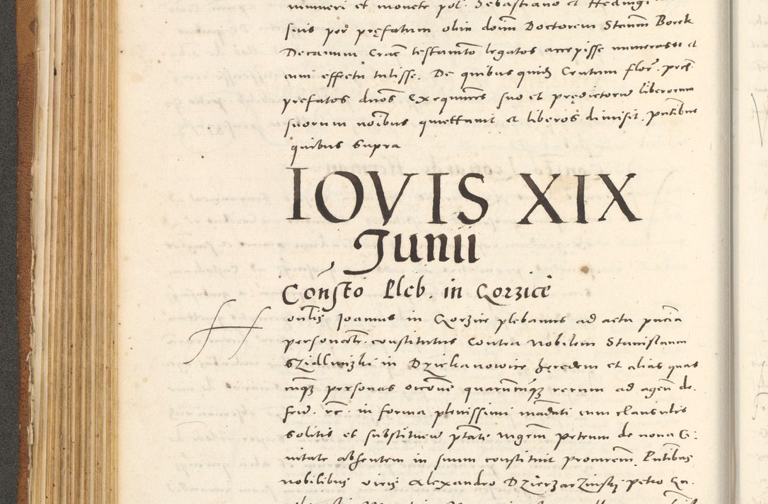 Zdjęcie nr 237 dla obiektu archiwalnego: Acta actorum, sententiarum tam diffinitivarum quam interloquutoriarum, decretorum, obligationum, quietationum et constitutionum procuratorum coram reverendo domino Andrea Przeczlauski scholastico vicarioque in spiritualibus generali Cracoviensi, ad annum Domini millesimum quingentesimum sexagesimum primum, cuius inditio quarta, pontidicatus Pii quarti, annus secundus, poeliciter sequuntur