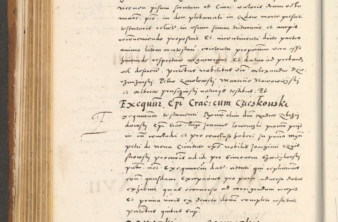 Zdjęcie nr 233 dla obiektu archiwalnego: Acta actorum, sententiarum tam diffinitivarum quam interloquutoriarum, decretorum, obligationum, quietationum et constitutionum procuratorum coram reverendo domino Andrea Przeczlauski scholastico vicarioque in spiritualibus generali Cracoviensi, ad annum Domini millesimum quingentesimum sexagesimum primum, cuius inditio quarta, pontidicatus Pii quarti, annus secundus, poeliciter sequuntur