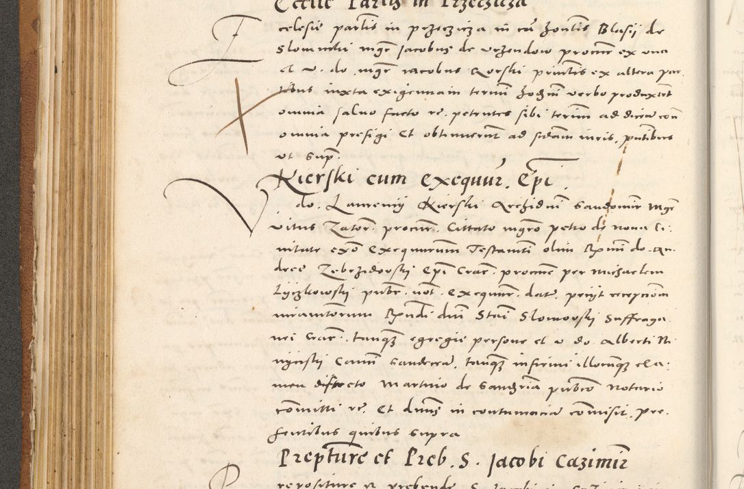 Zdjęcie nr 223 dla obiektu archiwalnego: Acta actorum, sententiarum tam diffinitivarum quam interloquutoriarum, decretorum, obligationum, quietationum et constitutionum procuratorum coram reverendo domino Andrea Przeczlauski scholastico vicarioque in spiritualibus generali Cracoviensi, ad annum Domini millesimum quingentesimum sexagesimum primum, cuius inditio quarta, pontidicatus Pii quarti, annus secundus, poeliciter sequuntur