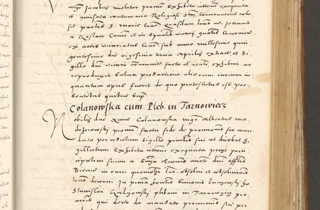 Zdjęcie nr 218 dla obiektu archiwalnego: Acta actorum, sententiarum tam diffinitivarum quam interloquutoriarum, decretorum, obligationum, quietationum et constitutionum procuratorum coram reverendo domino Andrea Przeczlauski scholastico vicarioque in spiritualibus generali Cracoviensi, ad annum Domini millesimum quingentesimum sexagesimum primum, cuius inditio quarta, pontidicatus Pii quarti, annus secundus, poeliciter sequuntur