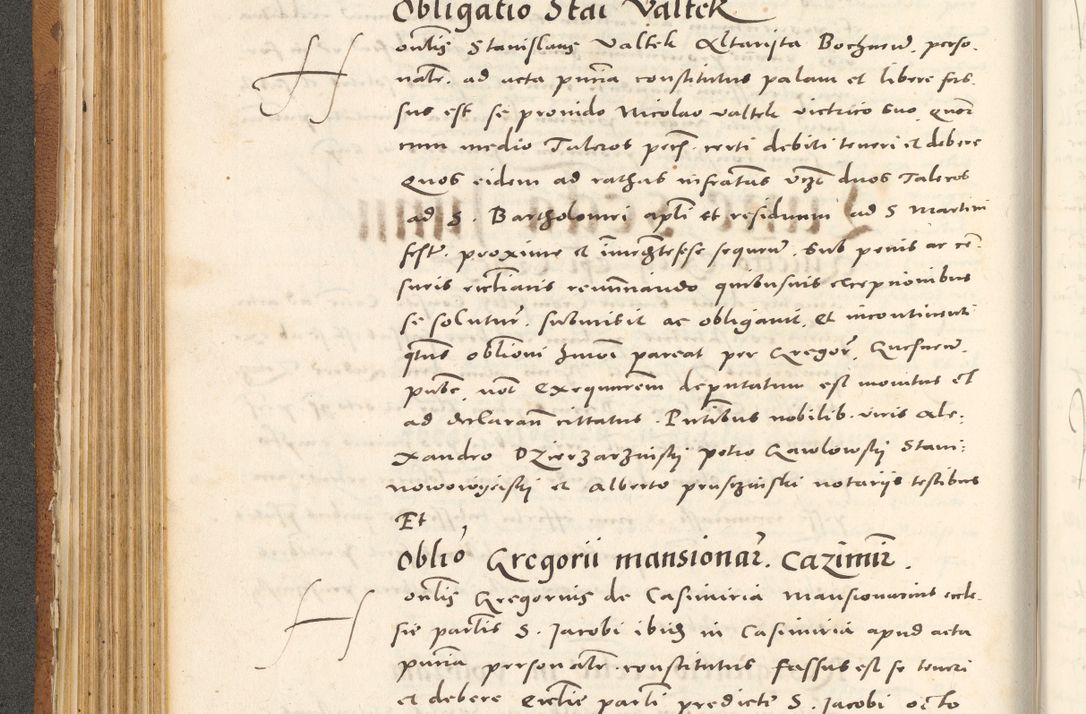 Zdjęcie nr 217 dla obiektu archiwalnego: Acta actorum, sententiarum tam diffinitivarum quam interloquutoriarum, decretorum, obligationum, quietationum et constitutionum procuratorum coram reverendo domino Andrea Przeczlauski scholastico vicarioque in spiritualibus generali Cracoviensi, ad annum Domini millesimum quingentesimum sexagesimum primum, cuius inditio quarta, pontidicatus Pii quarti, annus secundus, poeliciter sequuntur