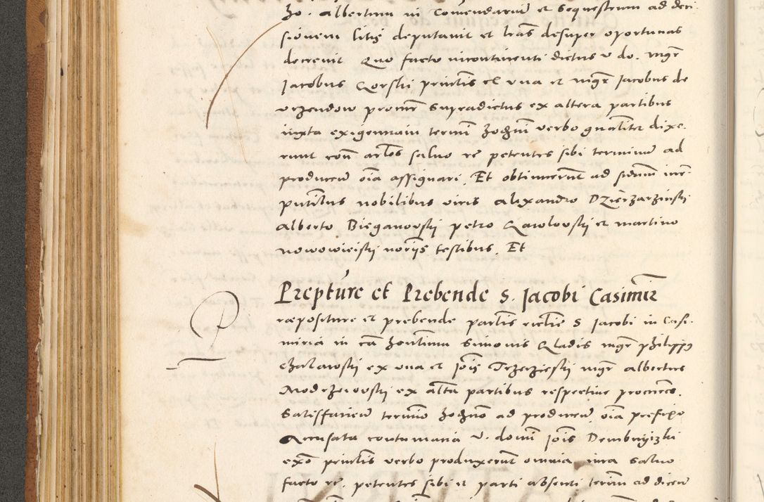 Zdjęcie nr 213 dla obiektu archiwalnego: Acta actorum, sententiarum tam diffinitivarum quam interloquutoriarum, decretorum, obligationum, quietationum et constitutionum procuratorum coram reverendo domino Andrea Przeczlauski scholastico vicarioque in spiritualibus generali Cracoviensi, ad annum Domini millesimum quingentesimum sexagesimum primum, cuius inditio quarta, pontidicatus Pii quarti, annus secundus, poeliciter sequuntur