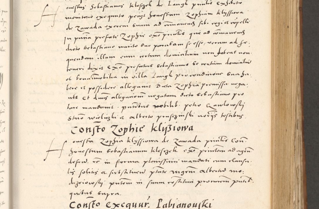 Zdjęcie nr 200 dla obiektu archiwalnego: Acta actorum, sententiarum tam diffinitivarum quam interloquutoriarum, decretorum, obligationum, quietationum et constitutionum procuratorum coram reverendo domino Andrea Przeczlauski scholastico vicarioque in spiritualibus generali Cracoviensi, ad annum Domini millesimum quingentesimum sexagesimum primum, cuius inditio quarta, pontidicatus Pii quarti, annus secundus, poeliciter sequuntur