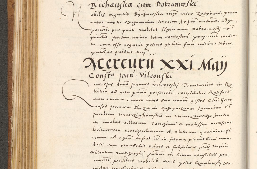 Zdjęcie nr 199 dla obiektu archiwalnego: Acta actorum, sententiarum tam diffinitivarum quam interloquutoriarum, decretorum, obligationum, quietationum et constitutionum procuratorum coram reverendo domino Andrea Przeczlauski scholastico vicarioque in spiritualibus generali Cracoviensi, ad annum Domini millesimum quingentesimum sexagesimum primum, cuius inditio quarta, pontidicatus Pii quarti, annus secundus, poeliciter sequuntur