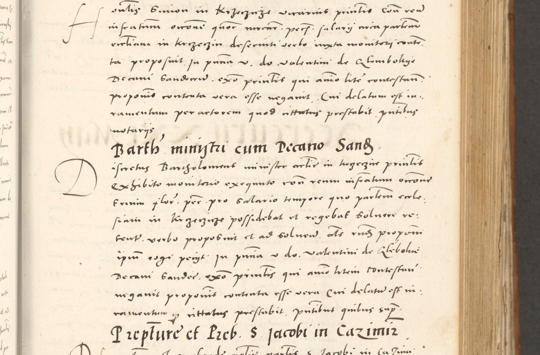 Zdjęcie nr 198 dla obiektu archiwalnego: Acta actorum, sententiarum tam diffinitivarum quam interloquutoriarum, decretorum, obligationum, quietationum et constitutionum procuratorum coram reverendo domino Andrea Przeczlauski scholastico vicarioque in spiritualibus generali Cracoviensi, ad annum Domini millesimum quingentesimum sexagesimum primum, cuius inditio quarta, pontidicatus Pii quarti, annus secundus, poeliciter sequuntur