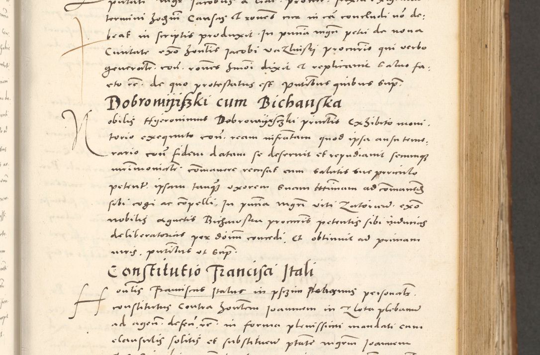Zdjęcie nr 194 dla obiektu archiwalnego: Acta actorum, sententiarum tam diffinitivarum quam interloquutoriarum, decretorum, obligationum, quietationum et constitutionum procuratorum coram reverendo domino Andrea Przeczlauski scholastico vicarioque in spiritualibus generali Cracoviensi, ad annum Domini millesimum quingentesimum sexagesimum primum, cuius inditio quarta, pontidicatus Pii quarti, annus secundus, poeliciter sequuntur