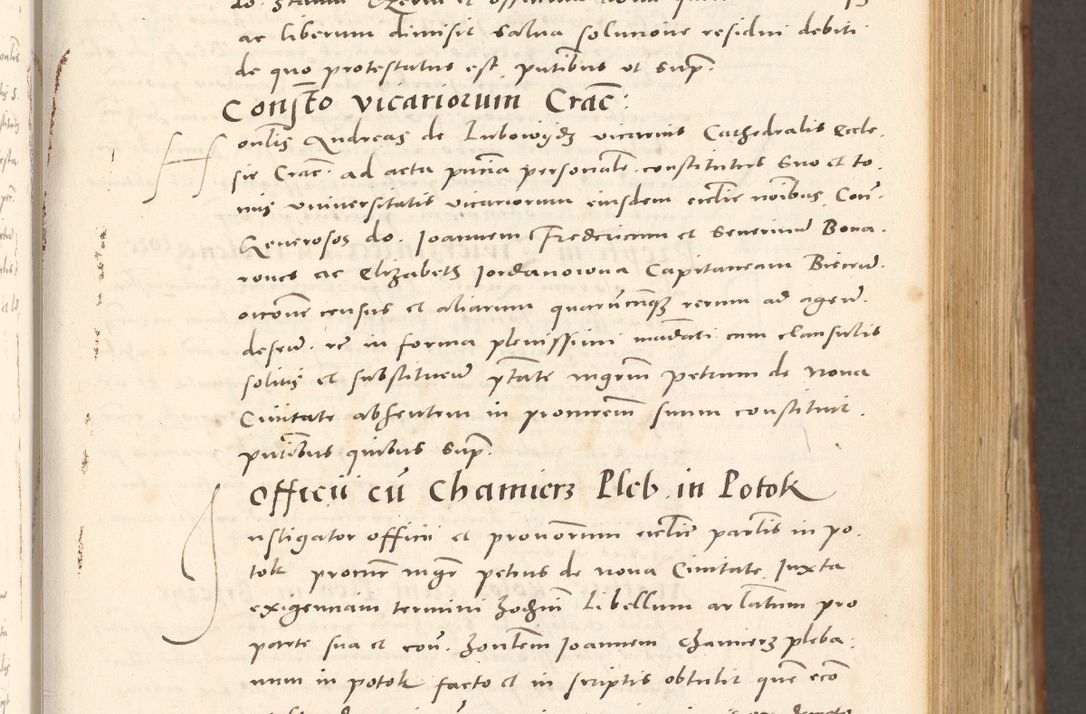 Zdjęcie nr 180 dla obiektu archiwalnego: Acta actorum, sententiarum tam diffinitivarum quam interloquutoriarum, decretorum, obligationum, quietationum et constitutionum procuratorum coram reverendo domino Andrea Przeczlauski scholastico vicarioque in spiritualibus generali Cracoviensi, ad annum Domini millesimum quingentesimum sexagesimum primum, cuius inditio quarta, pontidicatus Pii quarti, annus secundus, poeliciter sequuntur