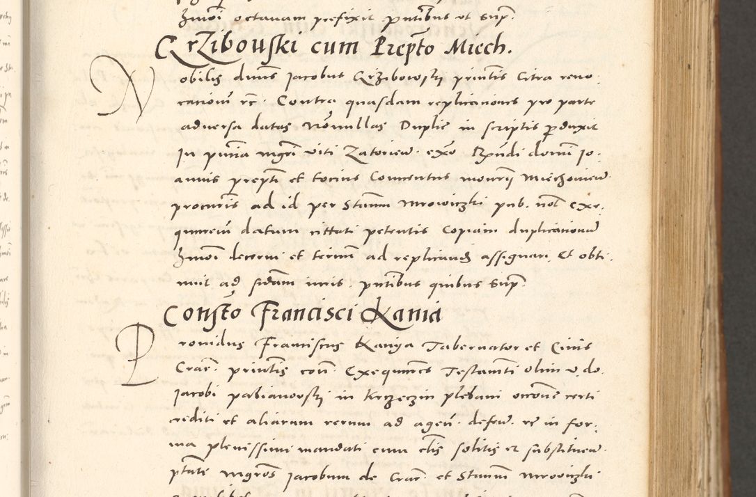 Zdjęcie nr 170 dla obiektu archiwalnego: Acta actorum, sententiarum tam diffinitivarum quam interloquutoriarum, decretorum, obligationum, quietationum et constitutionum procuratorum coram reverendo domino Andrea Przeczlauski scholastico vicarioque in spiritualibus generali Cracoviensi, ad annum Domini millesimum quingentesimum sexagesimum primum, cuius inditio quarta, pontidicatus Pii quarti, annus secundus, poeliciter sequuntur