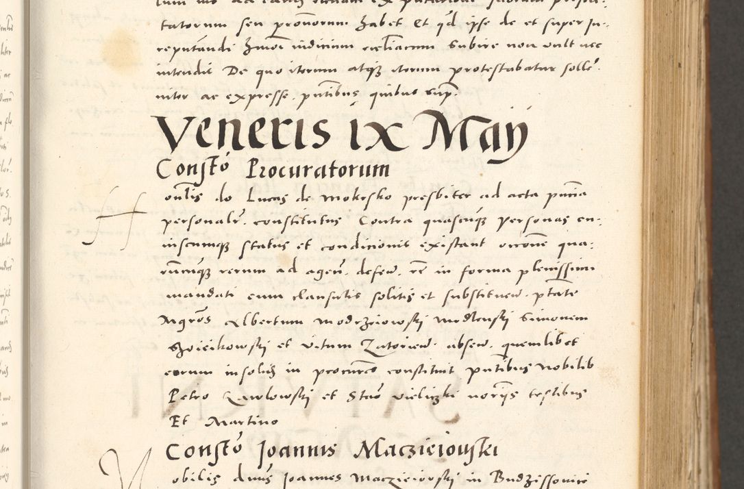 Zdjęcie nr 166 dla obiektu archiwalnego: Acta actorum, sententiarum tam diffinitivarum quam interloquutoriarum, decretorum, obligationum, quietationum et constitutionum procuratorum coram reverendo domino Andrea Przeczlauski scholastico vicarioque in spiritualibus generali Cracoviensi, ad annum Domini millesimum quingentesimum sexagesimum primum, cuius inditio quarta, pontidicatus Pii quarti, annus secundus, poeliciter sequuntur