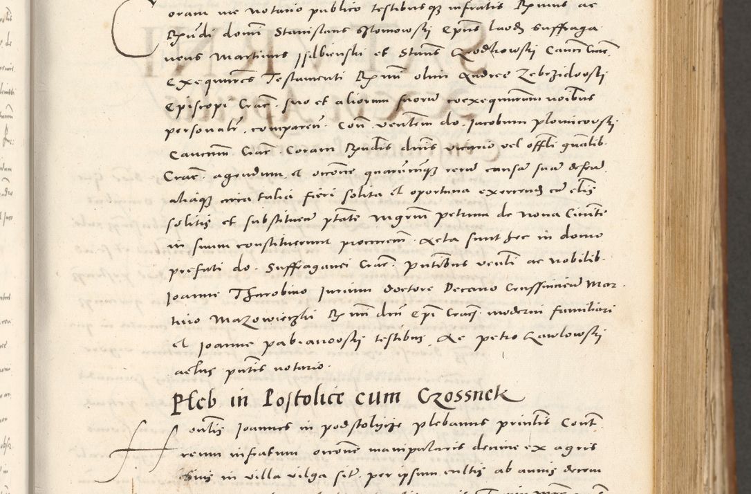 Zdjęcie nr 152 dla obiektu archiwalnego: Acta actorum, sententiarum tam diffinitivarum quam interloquutoriarum, decretorum, obligationum, quietationum et constitutionum procuratorum coram reverendo domino Andrea Przeczlauski scholastico vicarioque in spiritualibus generali Cracoviensi, ad annum Domini millesimum quingentesimum sexagesimum primum, cuius inditio quarta, pontidicatus Pii quarti, annus secundus, poeliciter sequuntur