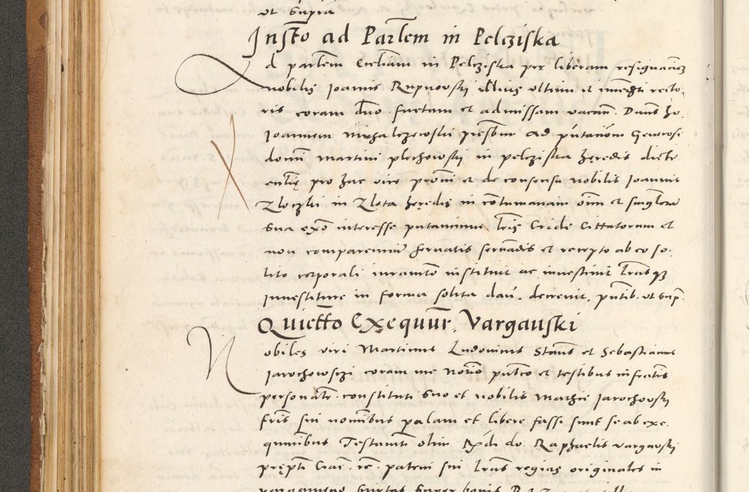 Zdjęcie nr 155 dla obiektu archiwalnego: Acta actorum, sententiarum tam diffinitivarum quam interloquutoriarum, decretorum, obligationum, quietationum et constitutionum procuratorum coram reverendo domino Andrea Przeczlauski scholastico vicarioque in spiritualibus generali Cracoviensi, ad annum Domini millesimum quingentesimum sexagesimum primum, cuius inditio quarta, pontidicatus Pii quarti, annus secundus, poeliciter sequuntur