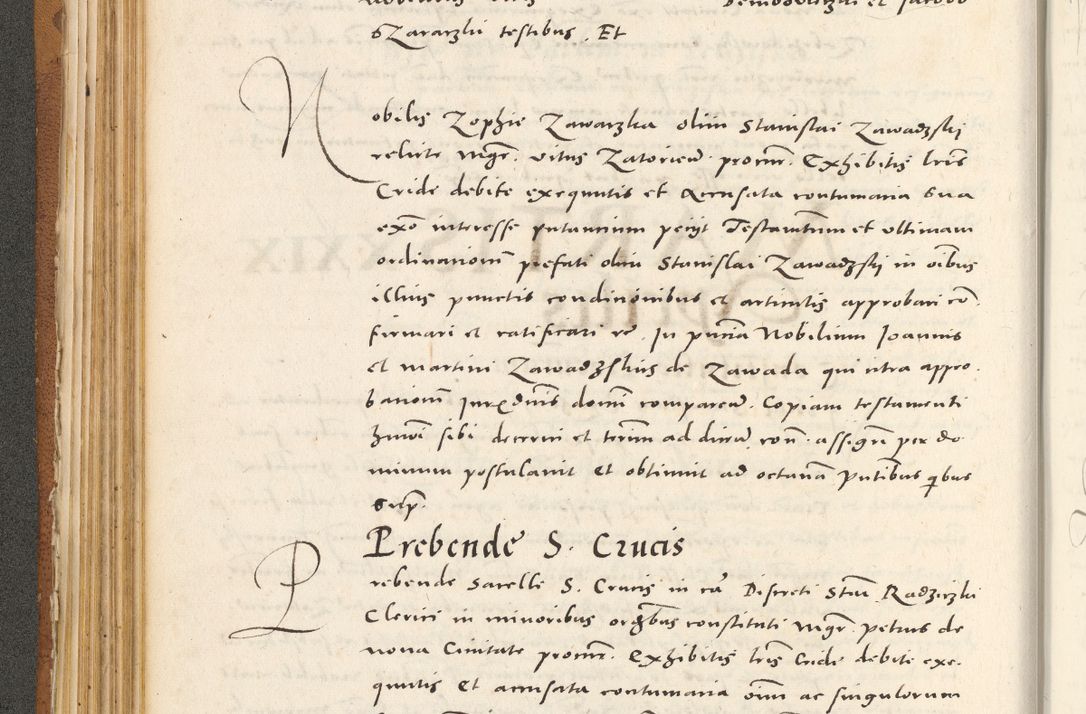 Zdjęcie nr 157 dla obiektu archiwalnego: Acta actorum, sententiarum tam diffinitivarum quam interloquutoriarum, decretorum, obligationum, quietationum et constitutionum procuratorum coram reverendo domino Andrea Przeczlauski scholastico vicarioque in spiritualibus generali Cracoviensi, ad annum Domini millesimum quingentesimum sexagesimum primum, cuius inditio quarta, pontidicatus Pii quarti, annus secundus, poeliciter sequuntur