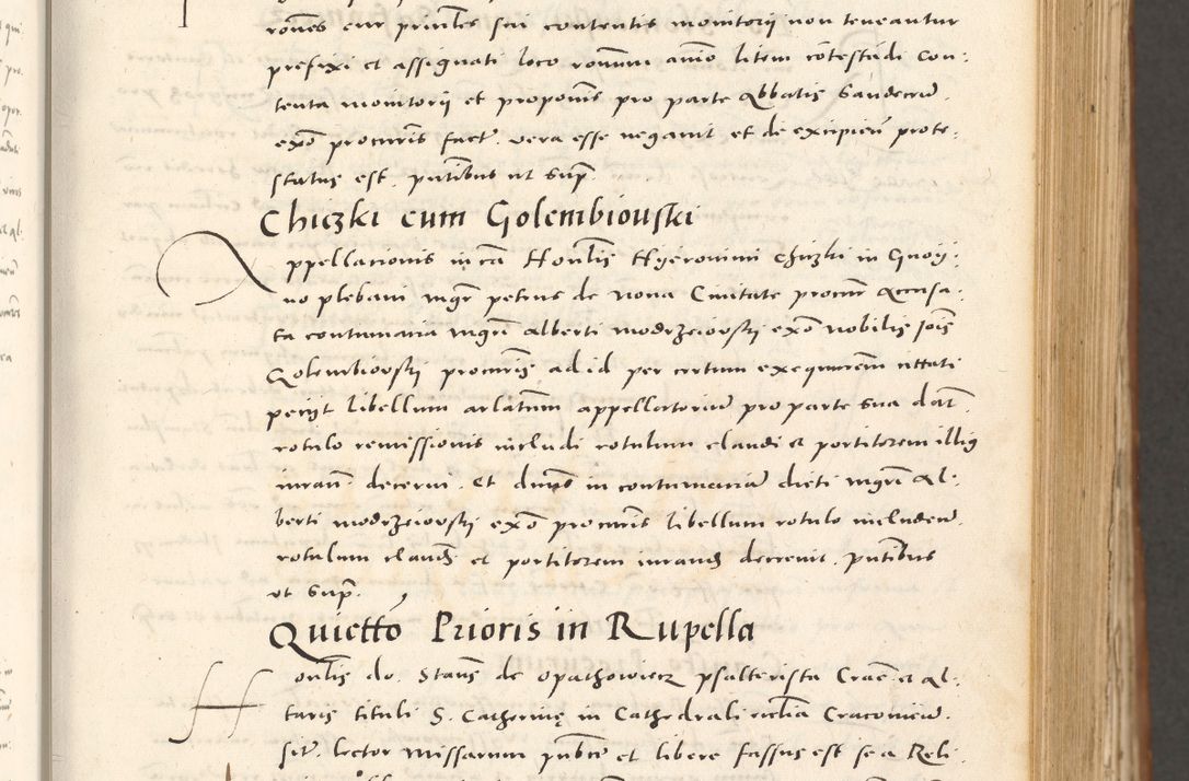 Zdjęcie nr 148 dla obiektu archiwalnego: Acta actorum, sententiarum tam diffinitivarum quam interloquutoriarum, decretorum, obligationum, quietationum et constitutionum procuratorum coram reverendo domino Andrea Przeczlauski scholastico vicarioque in spiritualibus generali Cracoviensi, ad annum Domini millesimum quingentesimum sexagesimum primum, cuius inditio quarta, pontidicatus Pii quarti, annus secundus, poeliciter sequuntur