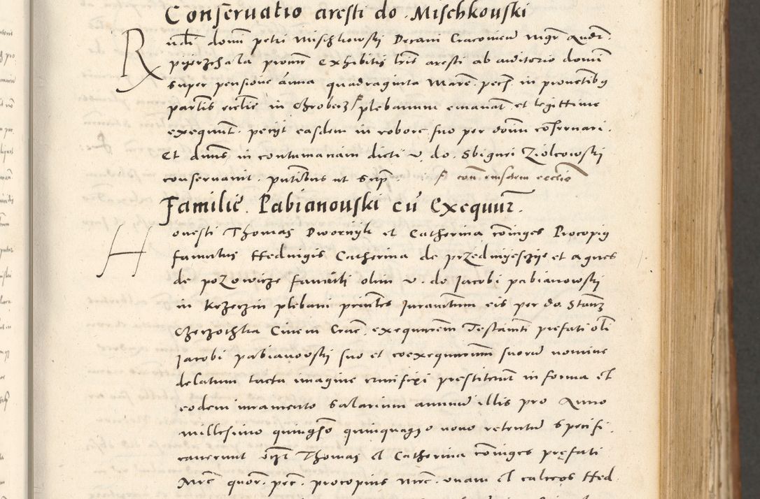 Zdjęcie nr 150 dla obiektu archiwalnego: Acta actorum, sententiarum tam diffinitivarum quam interloquutoriarum, decretorum, obligationum, quietationum et constitutionum procuratorum coram reverendo domino Andrea Przeczlauski scholastico vicarioque in spiritualibus generali Cracoviensi, ad annum Domini millesimum quingentesimum sexagesimum primum, cuius inditio quarta, pontidicatus Pii quarti, annus secundus, poeliciter sequuntur