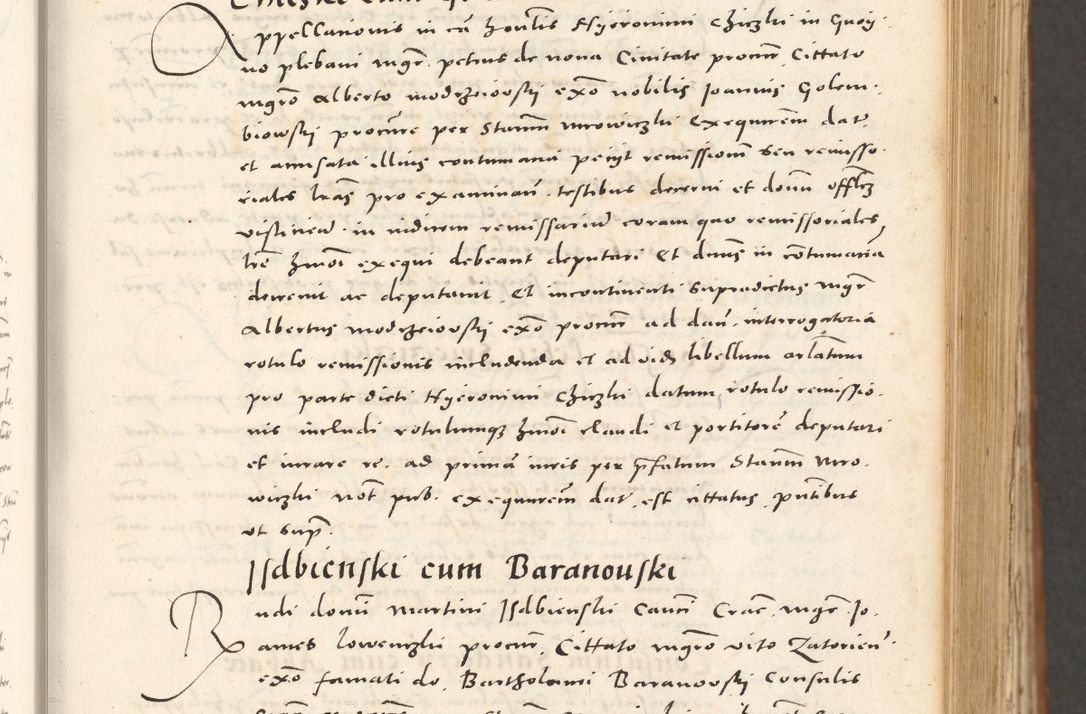 Zdjęcie nr 142 dla obiektu archiwalnego: Acta actorum, sententiarum tam diffinitivarum quam interloquutoriarum, decretorum, obligationum, quietationum et constitutionum procuratorum coram reverendo domino Andrea Przeczlauski scholastico vicarioque in spiritualibus generali Cracoviensi, ad annum Domini millesimum quingentesimum sexagesimum primum, cuius inditio quarta, pontidicatus Pii quarti, annus secundus, poeliciter sequuntur