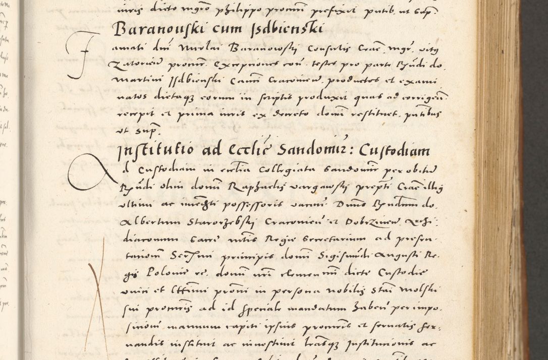 Zdjęcie nr 144 dla obiektu archiwalnego: Acta actorum, sententiarum tam diffinitivarum quam interloquutoriarum, decretorum, obligationum, quietationum et constitutionum procuratorum coram reverendo domino Andrea Przeczlauski scholastico vicarioque in spiritualibus generali Cracoviensi, ad annum Domini millesimum quingentesimum sexagesimum primum, cuius inditio quarta, pontidicatus Pii quarti, annus secundus, poeliciter sequuntur