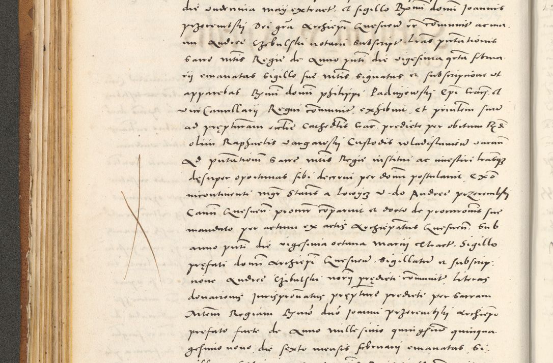 Zdjęcie nr 131 dla obiektu archiwalnego: Acta actorum, sententiarum tam diffinitivarum quam interloquutoriarum, decretorum, obligationum, quietationum et constitutionum procuratorum coram reverendo domino Andrea Przeczlauski scholastico vicarioque in spiritualibus generali Cracoviensi, ad annum Domini millesimum quingentesimum sexagesimum primum, cuius inditio quarta, pontidicatus Pii quarti, annus secundus, poeliciter sequuntur