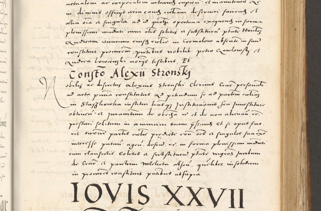 Zdjęcie nr 120 dla obiektu archiwalnego: Acta actorum, sententiarum tam diffinitivarum quam interloquutoriarum, decretorum, obligationum, quietationum et constitutionum procuratorum coram reverendo domino Andrea Przeczlauski scholastico vicarioque in spiritualibus generali Cracoviensi, ad annum Domini millesimum quingentesimum sexagesimum primum, cuius inditio quarta, pontidicatus Pii quarti, annus secundus, poeliciter sequuntur