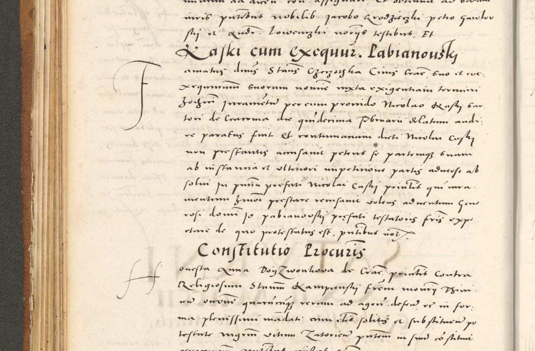Zdjęcie nr 117 dla obiektu archiwalnego: Acta actorum, sententiarum tam diffinitivarum quam interloquutoriarum, decretorum, obligationum, quietationum et constitutionum procuratorum coram reverendo domino Andrea Przeczlauski scholastico vicarioque in spiritualibus generali Cracoviensi, ad annum Domini millesimum quingentesimum sexagesimum primum, cuius inditio quarta, pontidicatus Pii quarti, annus secundus, poeliciter sequuntur