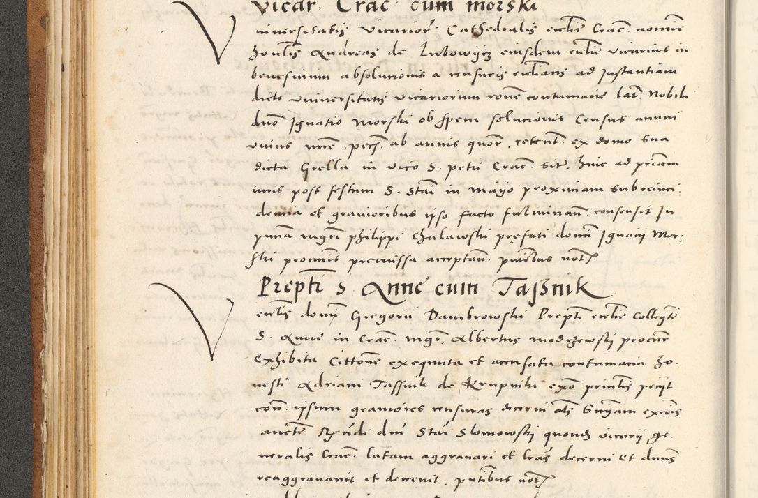 Zdjęcie nr 115 dla obiektu archiwalnego: Acta actorum, sententiarum tam diffinitivarum quam interloquutoriarum, decretorum, obligationum, quietationum et constitutionum procuratorum coram reverendo domino Andrea Przeczlauski scholastico vicarioque in spiritualibus generali Cracoviensi, ad annum Domini millesimum quingentesimum sexagesimum primum, cuius inditio quarta, pontidicatus Pii quarti, annus secundus, poeliciter sequuntur