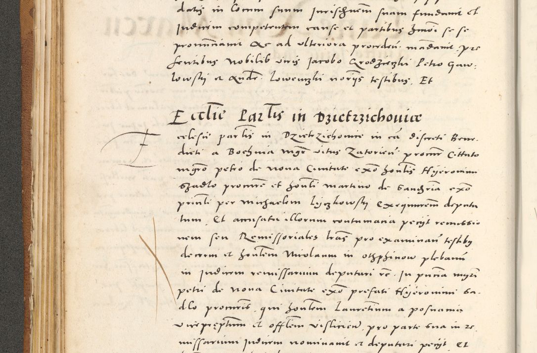 Zdjęcie nr 111 dla obiektu archiwalnego: Acta actorum, sententiarum tam diffinitivarum quam interloquutoriarum, decretorum, obligationum, quietationum et constitutionum procuratorum coram reverendo domino Andrea Przeczlauski scholastico vicarioque in spiritualibus generali Cracoviensi, ad annum Domini millesimum quingentesimum sexagesimum primum, cuius inditio quarta, pontidicatus Pii quarti, annus secundus, poeliciter sequuntur