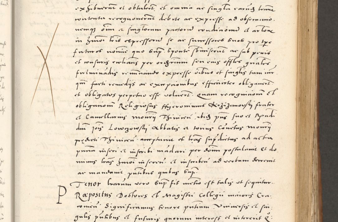 Zdjęcie nr 104 dla obiektu archiwalnego: Acta actorum, sententiarum tam diffinitivarum quam interloquutoriarum, decretorum, obligationum, quietationum et constitutionum procuratorum coram reverendo domino Andrea Przeczlauski scholastico vicarioque in spiritualibus generali Cracoviensi, ad annum Domini millesimum quingentesimum sexagesimum primum, cuius inditio quarta, pontidicatus Pii quarti, annus secundus, poeliciter sequuntur
