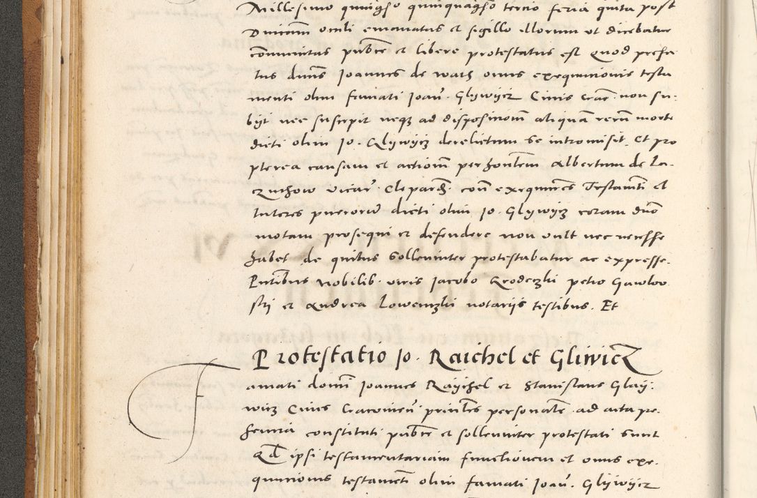 Zdjęcie nr 95 dla obiektu archiwalnego: Acta actorum, sententiarum tam diffinitivarum quam interloquutoriarum, decretorum, obligationum, quietationum et constitutionum procuratorum coram reverendo domino Andrea Przeczlauski scholastico vicarioque in spiritualibus generali Cracoviensi, ad annum Domini millesimum quingentesimum sexagesimum primum, cuius inditio quarta, pontidicatus Pii quarti, annus secundus, poeliciter sequuntur