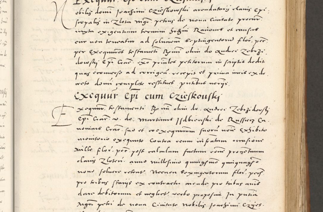Zdjęcie nr 86 dla obiektu archiwalnego: Acta actorum, sententiarum tam diffinitivarum quam interloquutoriarum, decretorum, obligationum, quietationum et constitutionum procuratorum coram reverendo domino Andrea Przeczlauski scholastico vicarioque in spiritualibus generali Cracoviensi, ad annum Domini millesimum quingentesimum sexagesimum primum, cuius inditio quarta, pontidicatus Pii quarti, annus secundus, poeliciter sequuntur