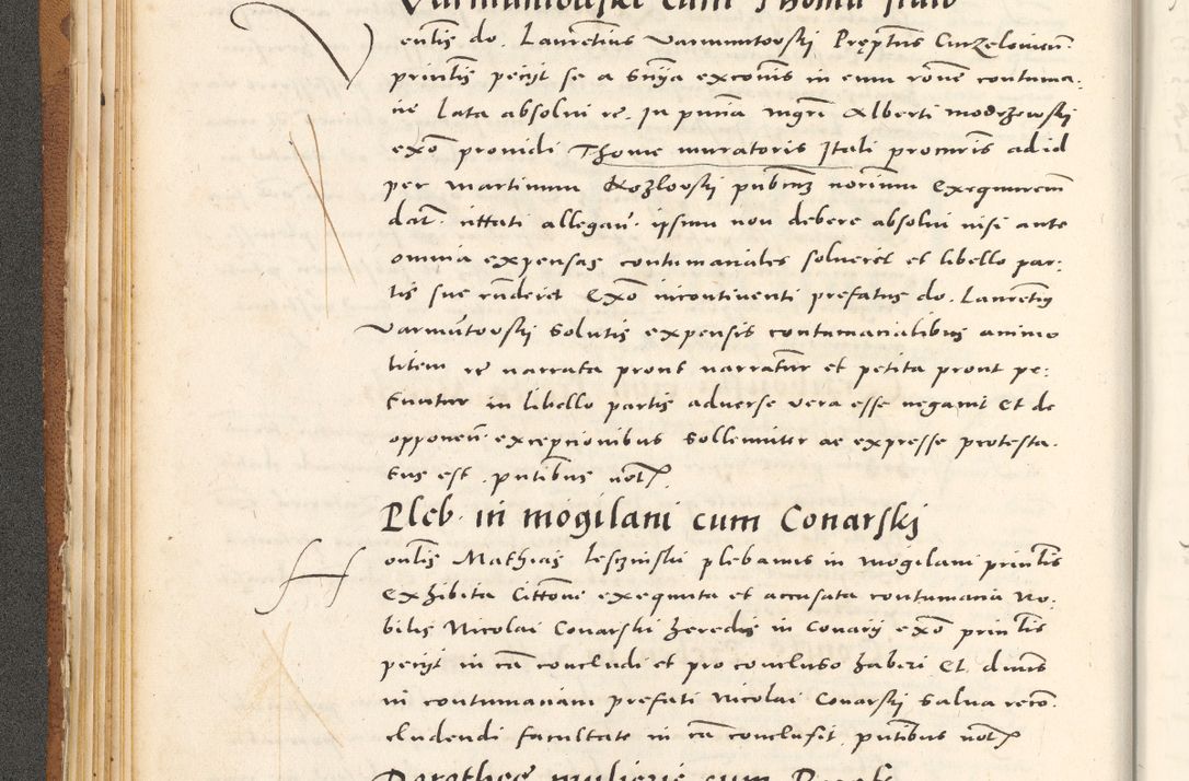Zdjęcie nr 79 dla obiektu archiwalnego: Acta actorum, sententiarum tam diffinitivarum quam interloquutoriarum, decretorum, obligationum, quietationum et constitutionum procuratorum coram reverendo domino Andrea Przeczlauski scholastico vicarioque in spiritualibus generali Cracoviensi, ad annum Domini millesimum quingentesimum sexagesimum primum, cuius inditio quarta, pontidicatus Pii quarti, annus secundus, poeliciter sequuntur