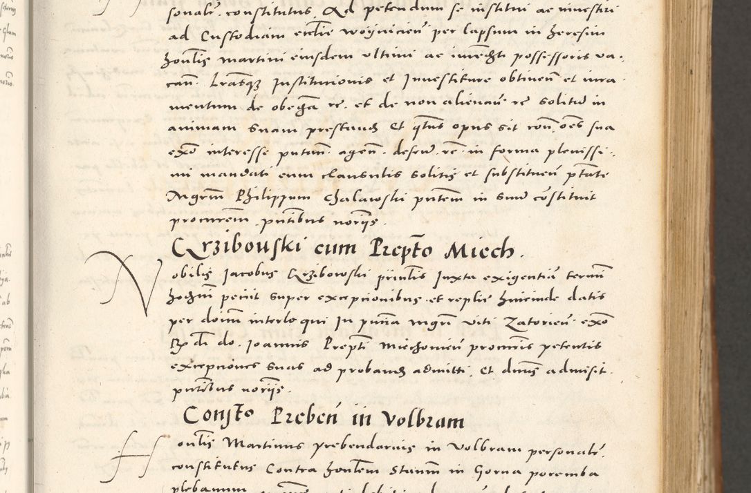 Zdjęcie nr 78 dla obiektu archiwalnego: Acta actorum, sententiarum tam diffinitivarum quam interloquutoriarum, decretorum, obligationum, quietationum et constitutionum procuratorum coram reverendo domino Andrea Przeczlauski scholastico vicarioque in spiritualibus generali Cracoviensi, ad annum Domini millesimum quingentesimum sexagesimum primum, cuius inditio quarta, pontidicatus Pii quarti, annus secundus, poeliciter sequuntur