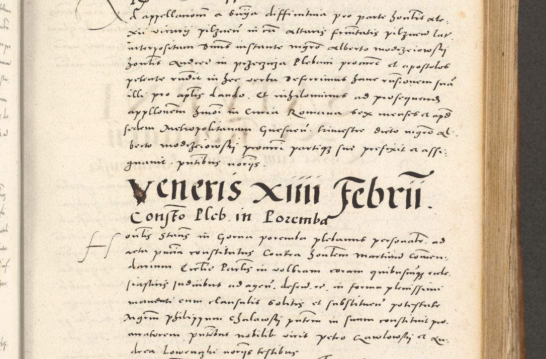 Zdjęcie nr 76 dla obiektu archiwalnego: Acta actorum, sententiarum tam diffinitivarum quam interloquutoriarum, decretorum, obligationum, quietationum et constitutionum procuratorum coram reverendo domino Andrea Przeczlauski scholastico vicarioque in spiritualibus generali Cracoviensi, ad annum Domini millesimum quingentesimum sexagesimum primum, cuius inditio quarta, pontidicatus Pii quarti, annus secundus, poeliciter sequuntur