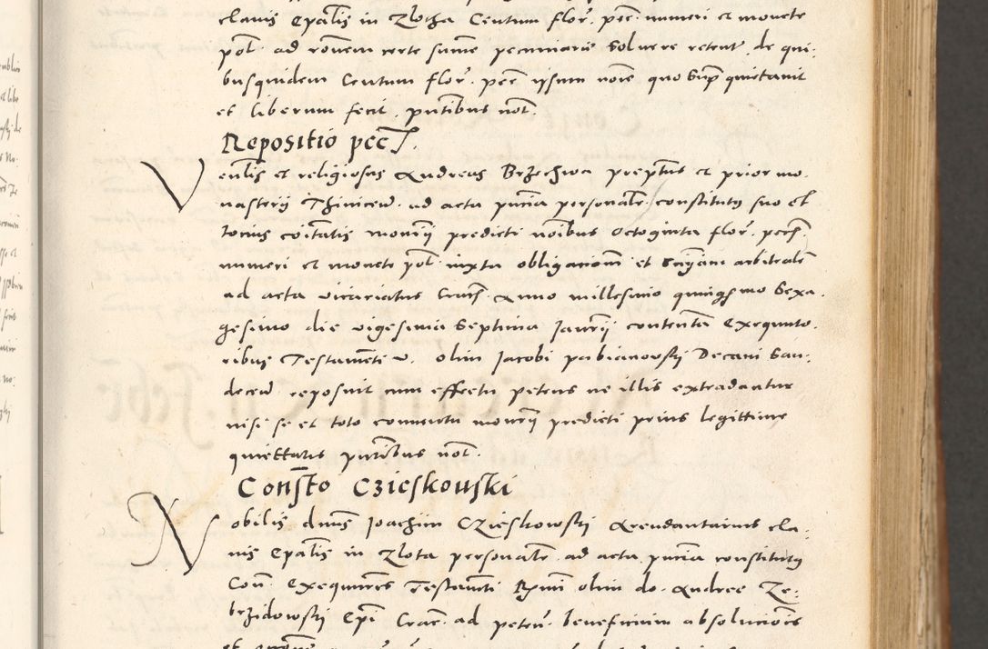 Zdjęcie nr 72 dla obiektu archiwalnego: Acta actorum, sententiarum tam diffinitivarum quam interloquutoriarum, decretorum, obligationum, quietationum et constitutionum procuratorum coram reverendo domino Andrea Przeczlauski scholastico vicarioque in spiritualibus generali Cracoviensi, ad annum Domini millesimum quingentesimum sexagesimum primum, cuius inditio quarta, pontidicatus Pii quarti, annus secundus, poeliciter sequuntur