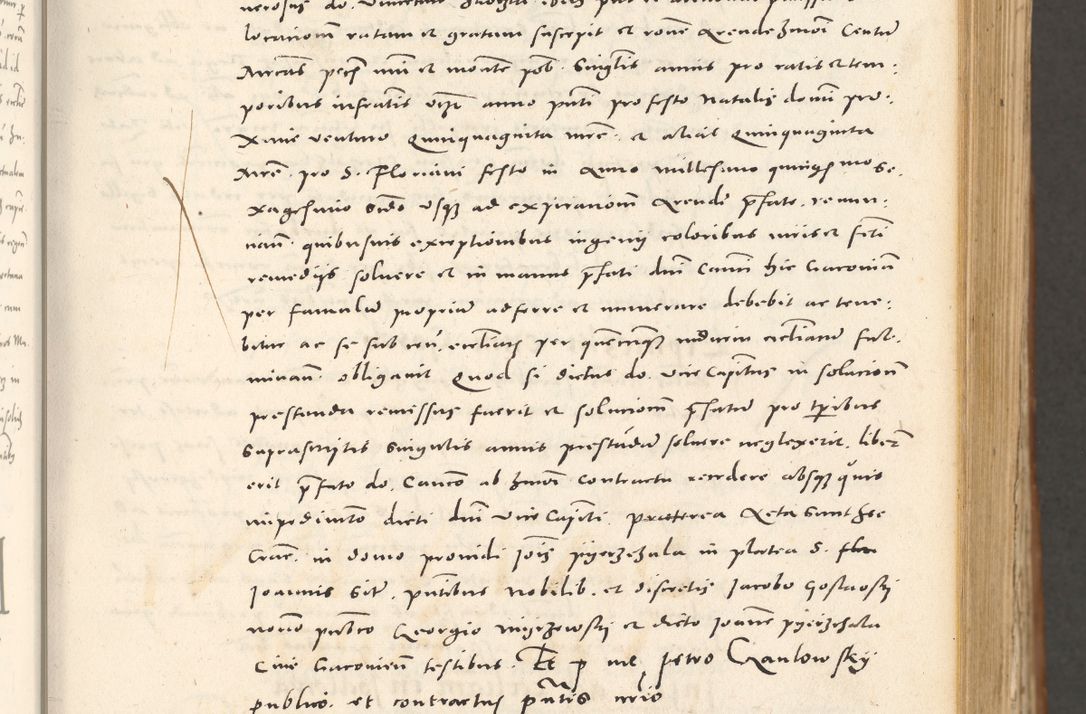 Zdjęcie nr 68 dla obiektu archiwalnego: Acta actorum, sententiarum tam diffinitivarum quam interloquutoriarum, decretorum, obligationum, quietationum et constitutionum procuratorum coram reverendo domino Andrea Przeczlauski scholastico vicarioque in spiritualibus generali Cracoviensi, ad annum Domini millesimum quingentesimum sexagesimum primum, cuius inditio quarta, pontidicatus Pii quarti, annus secundus, poeliciter sequuntur