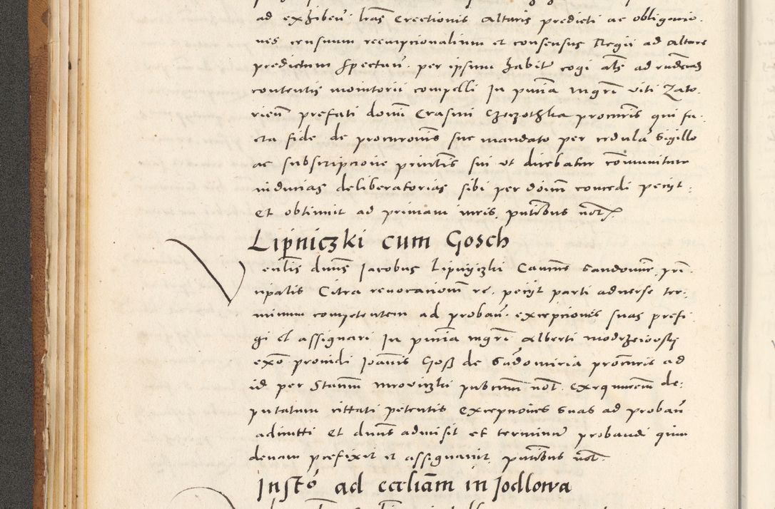 Zdjęcie nr 69 dla obiektu archiwalnego: Acta actorum, sententiarum tam diffinitivarum quam interloquutoriarum, decretorum, obligationum, quietationum et constitutionum procuratorum coram reverendo domino Andrea Przeczlauski scholastico vicarioque in spiritualibus generali Cracoviensi, ad annum Domini millesimum quingentesimum sexagesimum primum, cuius inditio quarta, pontidicatus Pii quarti, annus secundus, poeliciter sequuntur