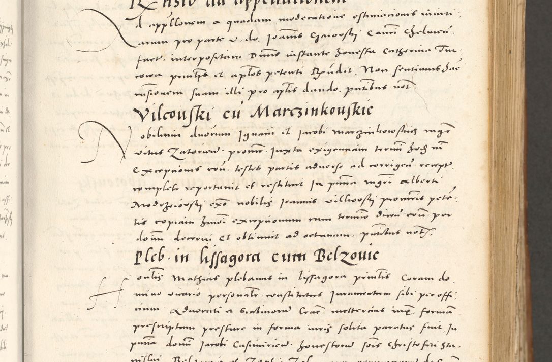 Zdjęcie nr 58 dla obiektu archiwalnego: Acta actorum, sententiarum tam diffinitivarum quam interloquutoriarum, decretorum, obligationum, quietationum et constitutionum procuratorum coram reverendo domino Andrea Przeczlauski scholastico vicarioque in spiritualibus generali Cracoviensi, ad annum Domini millesimum quingentesimum sexagesimum primum, cuius inditio quarta, pontidicatus Pii quarti, annus secundus, poeliciter sequuntur