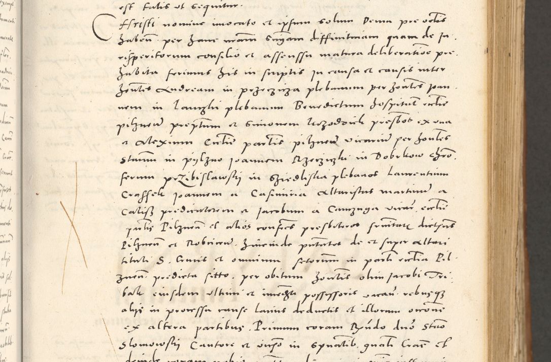 Zdjęcie nr 50 dla obiektu archiwalnego: Acta actorum, sententiarum tam diffinitivarum quam interloquutoriarum, decretorum, obligationum, quietationum et constitutionum procuratorum coram reverendo domino Andrea Przeczlauski scholastico vicarioque in spiritualibus generali Cracoviensi, ad annum Domini millesimum quingentesimum sexagesimum primum, cuius inditio quarta, pontidicatus Pii quarti, annus secundus, poeliciter sequuntur