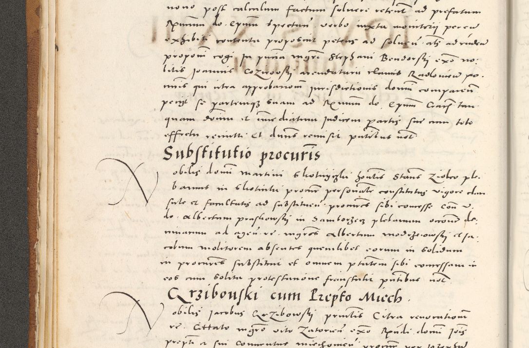 Zdjęcie nr 47 dla obiektu archiwalnego: Acta actorum, sententiarum tam diffinitivarum quam interloquutoriarum, decretorum, obligationum, quietationum et constitutionum procuratorum coram reverendo domino Andrea Przeczlauski scholastico vicarioque in spiritualibus generali Cracoviensi, ad annum Domini millesimum quingentesimum sexagesimum primum, cuius inditio quarta, pontidicatus Pii quarti, annus secundus, poeliciter sequuntur