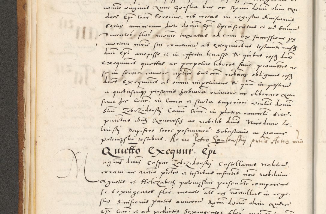 Zdjęcie nr 41 dla obiektu archiwalnego: Acta actorum, sententiarum tam diffinitivarum quam interloquutoriarum, decretorum, obligationum, quietationum et constitutionum procuratorum coram reverendo domino Andrea Przeczlauski scholastico vicarioque in spiritualibus generali Cracoviensi, ad annum Domini millesimum quingentesimum sexagesimum primum, cuius inditio quarta, pontidicatus Pii quarti, annus secundus, poeliciter sequuntur