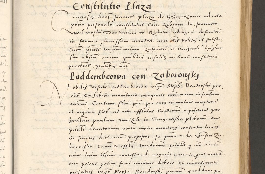 Zdjęcie nr 26 dla obiektu archiwalnego: Acta actorum, sententiarum tam diffinitivarum quam interloquutoriarum, decretorum, obligationum, quietationum et constitutionum procuratorum coram reverendo domino Andrea Przeczlauski scholastico vicarioque in spiritualibus generali Cracoviensi, ad annum Domini millesimum quingentesimum sexagesimum primum, cuius inditio quarta, pontidicatus Pii quarti, annus secundus, poeliciter sequuntur