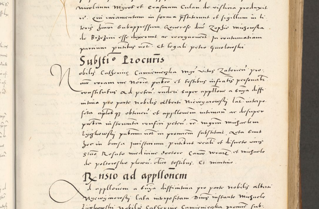 Zdjęcie nr 28 dla obiektu archiwalnego: Acta actorum, sententiarum tam diffinitivarum quam interloquutoriarum, decretorum, obligationum, quietationum et constitutionum procuratorum coram reverendo domino Andrea Przeczlauski scholastico vicarioque in spiritualibus generali Cracoviensi, ad annum Domini millesimum quingentesimum sexagesimum primum, cuius inditio quarta, pontidicatus Pii quarti, annus secundus, poeliciter sequuntur