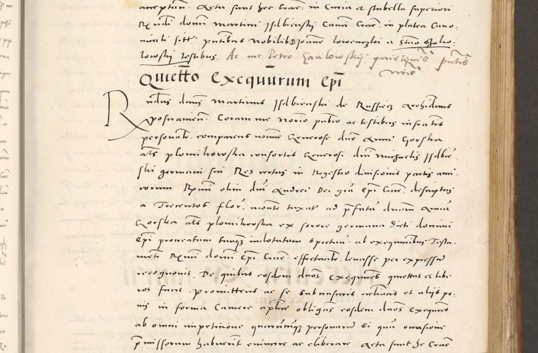 Zdjęcie nr 30 dla obiektu archiwalnego: Acta actorum, sententiarum tam diffinitivarum quam interloquutoriarum, decretorum, obligationum, quietationum et constitutionum procuratorum coram reverendo domino Andrea Przeczlauski scholastico vicarioque in spiritualibus generali Cracoviensi, ad annum Domini millesimum quingentesimum sexagesimum primum, cuius inditio quarta, pontidicatus Pii quarti, annus secundus, poeliciter sequuntur