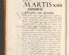 Zdjęcie nr 25 dla obiektu archiwalnego: Acta actorum, sententiarum tam diffinitivarum quam interloquutoriarum, decretorum, obligationum, quietationum et constitutionum procuratorum coram reverendo domino Andrea Przeczlauski scholastico vicarioque in spiritualibus generali Cracoviensi, ad annum Domini millesimum quingentesimum sexagesimum primum, cuius inditio quarta, pontidicatus Pii quarti, annus secundus, poeliciter sequuntur