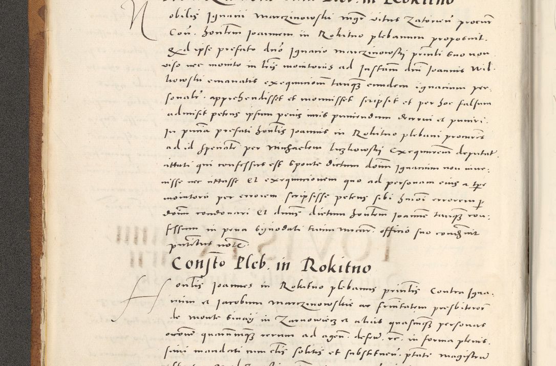 Zdjęcie nr 21 dla obiektu archiwalnego: Acta actorum, sententiarum tam diffinitivarum quam interloquutoriarum, decretorum, obligationum, quietationum et constitutionum procuratorum coram reverendo domino Andrea Przeczlauski scholastico vicarioque in spiritualibus generali Cracoviensi, ad annum Domini millesimum quingentesimum sexagesimum primum, cuius inditio quarta, pontidicatus Pii quarti, annus secundus, poeliciter sequuntur