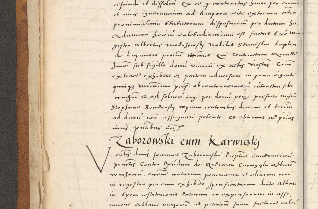 Zdjęcie nr 13 dla obiektu archiwalnego: Acta actorum, sententiarum tam diffinitivarum quam interloquutoriarum, decretorum, obligationum, quietationum et constitutionum procuratorum coram reverendo domino Andrea Przeczlauski scholastico vicarioque in spiritualibus generali Cracoviensi, ad annum Domini millesimum quingentesimum sexagesimum primum, cuius inditio quarta, pontidicatus Pii quarti, annus secundus, poeliciter sequuntur