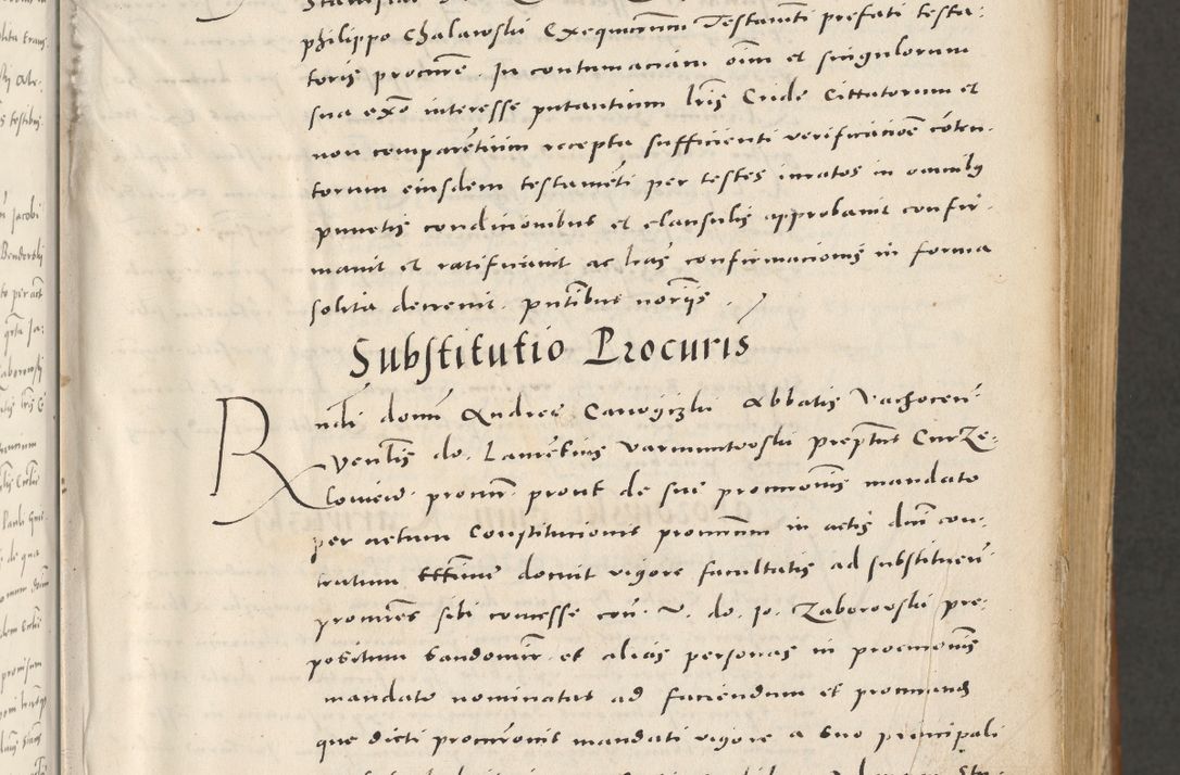 Zdjęcie nr 12 dla obiektu archiwalnego: Acta actorum, sententiarum tam diffinitivarum quam interloquutoriarum, decretorum, obligationum, quietationum et constitutionum procuratorum coram reverendo domino Andrea Przeczlauski scholastico vicarioque in spiritualibus generali Cracoviensi, ad annum Domini millesimum quingentesimum sexagesimum primum, cuius inditio quarta, pontidicatus Pii quarti, annus secundus, poeliciter sequuntur