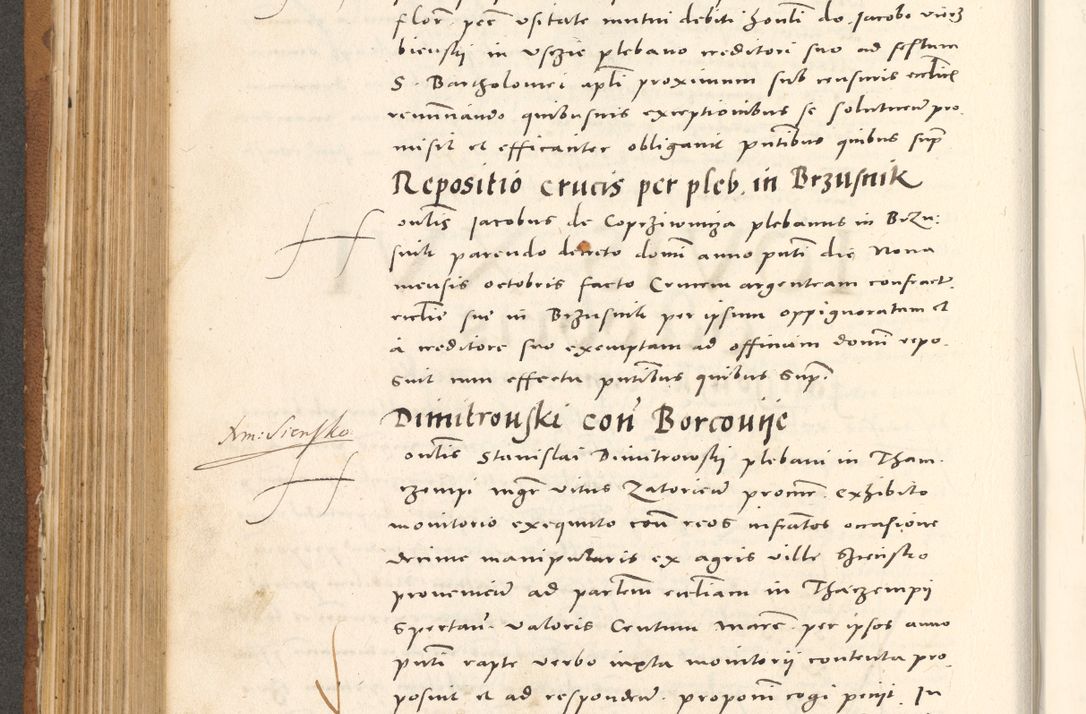 Zdjęcie nr 405 dla obiektu archiwalnego: Acta actorum, sententiarum tam diffinitivarum quam interloquutoriarum, decretorum, obligationum, quietationum et constitutionum procuratorum coram reverendo domino Andrea Przeczlauski scholastico vicarioque in spiritualibus generali Cracoviensi, ad annum Domini millesimum quingentesimum sexagesimum primum, cuius inditio quarta, pontidicatus Pii quarti, annus secundus, poeliciter sequuntur